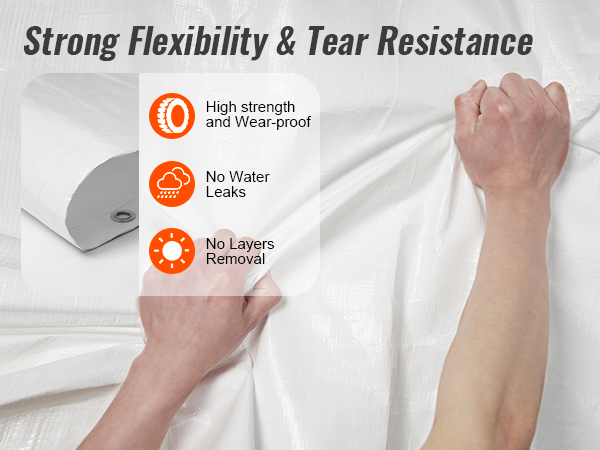 VEVOR carport with double slope roof prevents water accumulation efficiently.