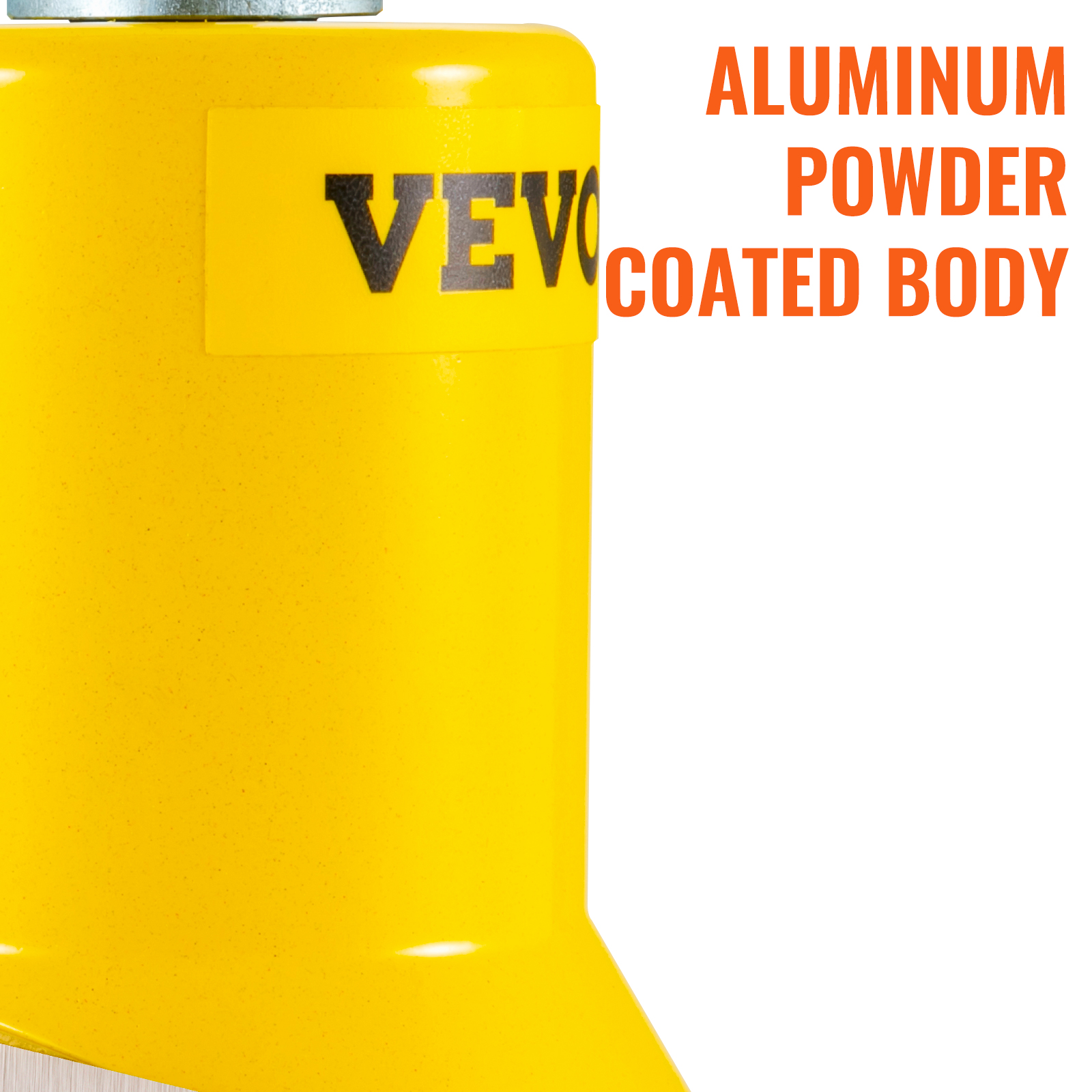 VEVOR tenon cutter in yellow with a durable, shiny aluminum powder-coated body.