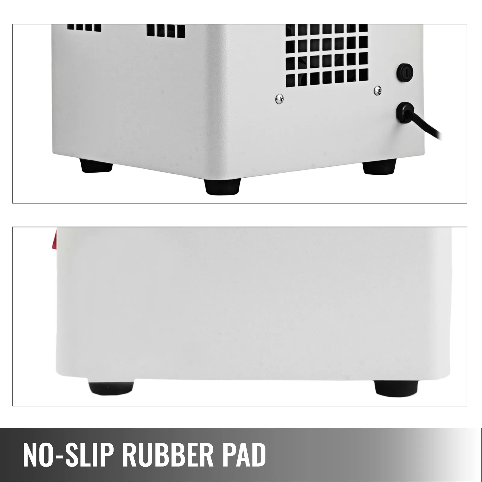 VEVOR jewelry polisher with no-slip rubber pad for stability and secure placement.