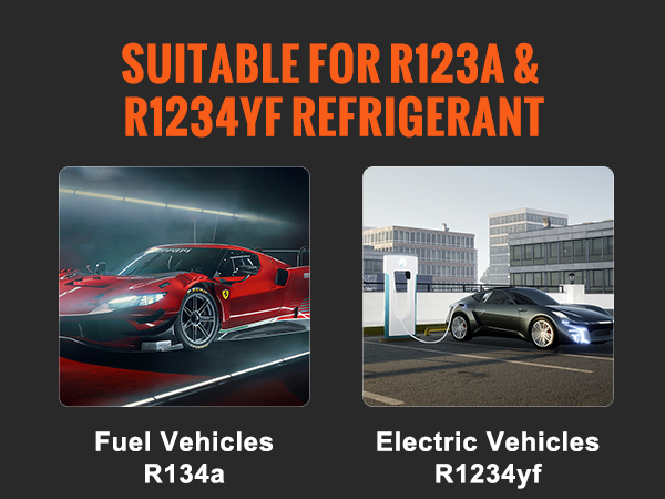 VEVOR refrigerant recovery machine for r123a and r1234yf, ideal for auto repair shops and factories.