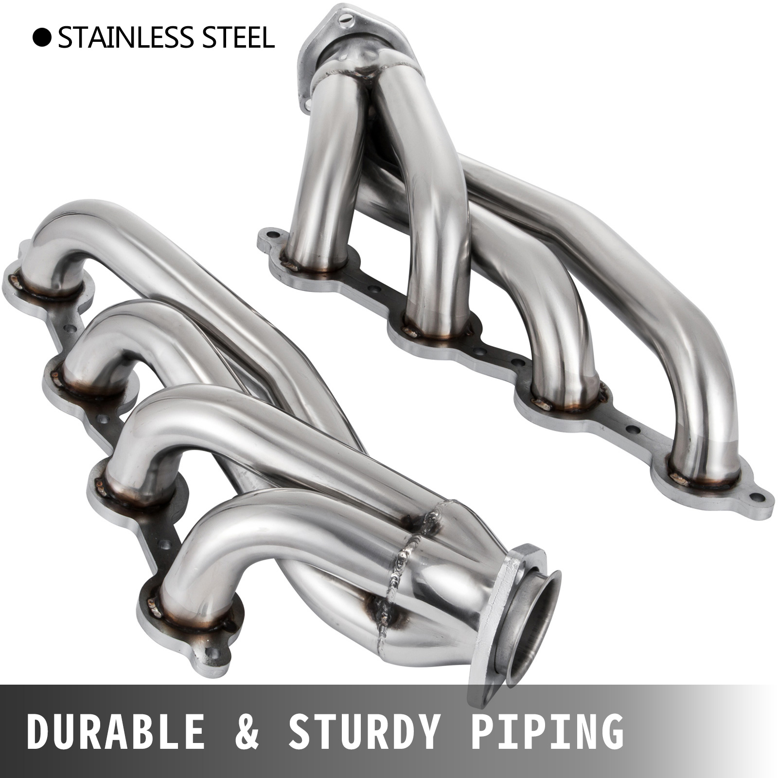 VEVOR ls swap exhaust headers stainless steel with durable and sturdy piping.