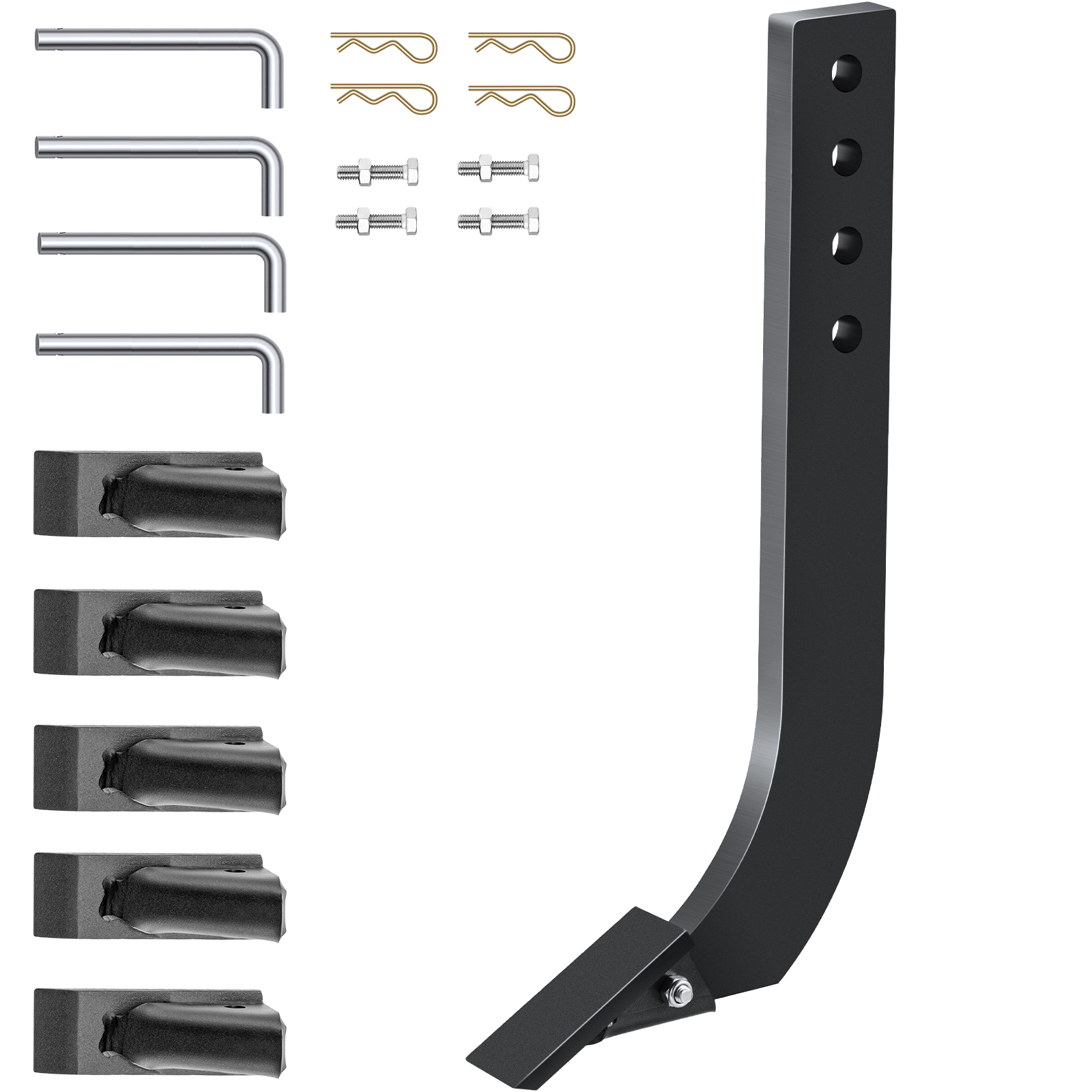 VEVOR box blade shank with bolts, cotter pins, and brackets.