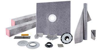 VEVOR shower curb kit with multiple components for complete installation.