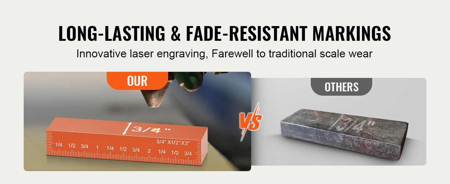 laser engraving comparison of VEVOR woodworking tools with traditional tools showing long-lasting markings.