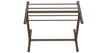VEVOR pool towel rack with multiple bars in a bronze finish, sturdy, and freestanding design.