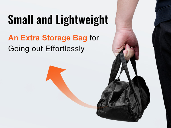 small and lightweight VEVOR manual lever chain hoist with extra storage bag for easy transport.