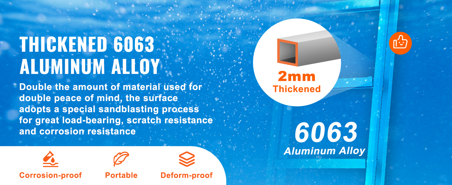VEVOR dock ladder installation guide by the water, showcasing lightweight 7 kg ladder design.