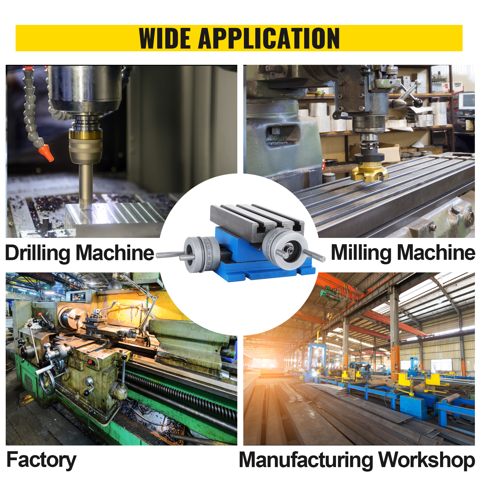 VEVOR milling machine work table for drilling machines, and factories. wide application.