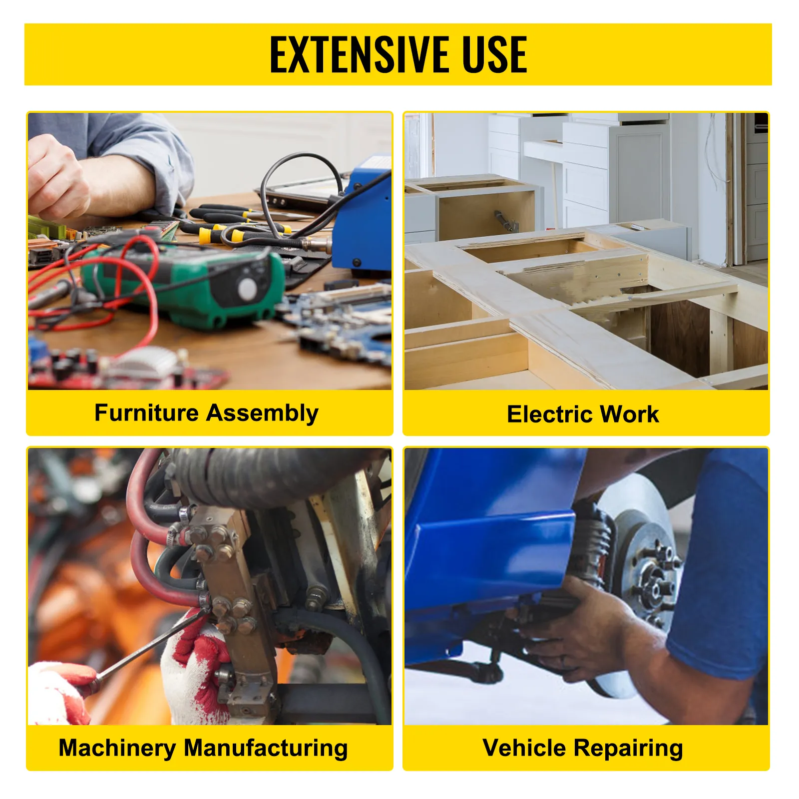 VEVOR torque screwdriver for furniture assembly, electric work, machinery, and vehicles.