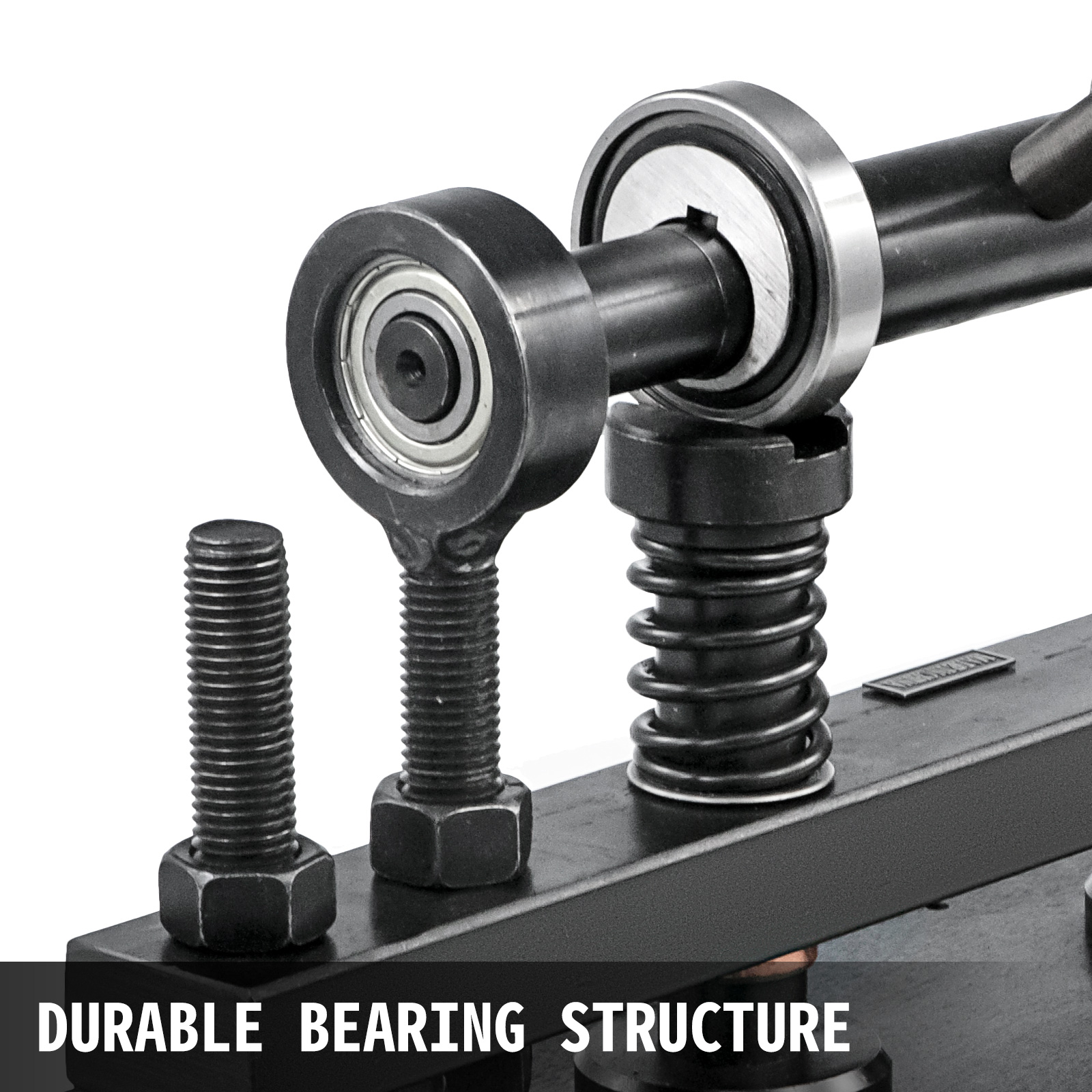 VEVOR leather cutting machine durable bearing structure close-up.