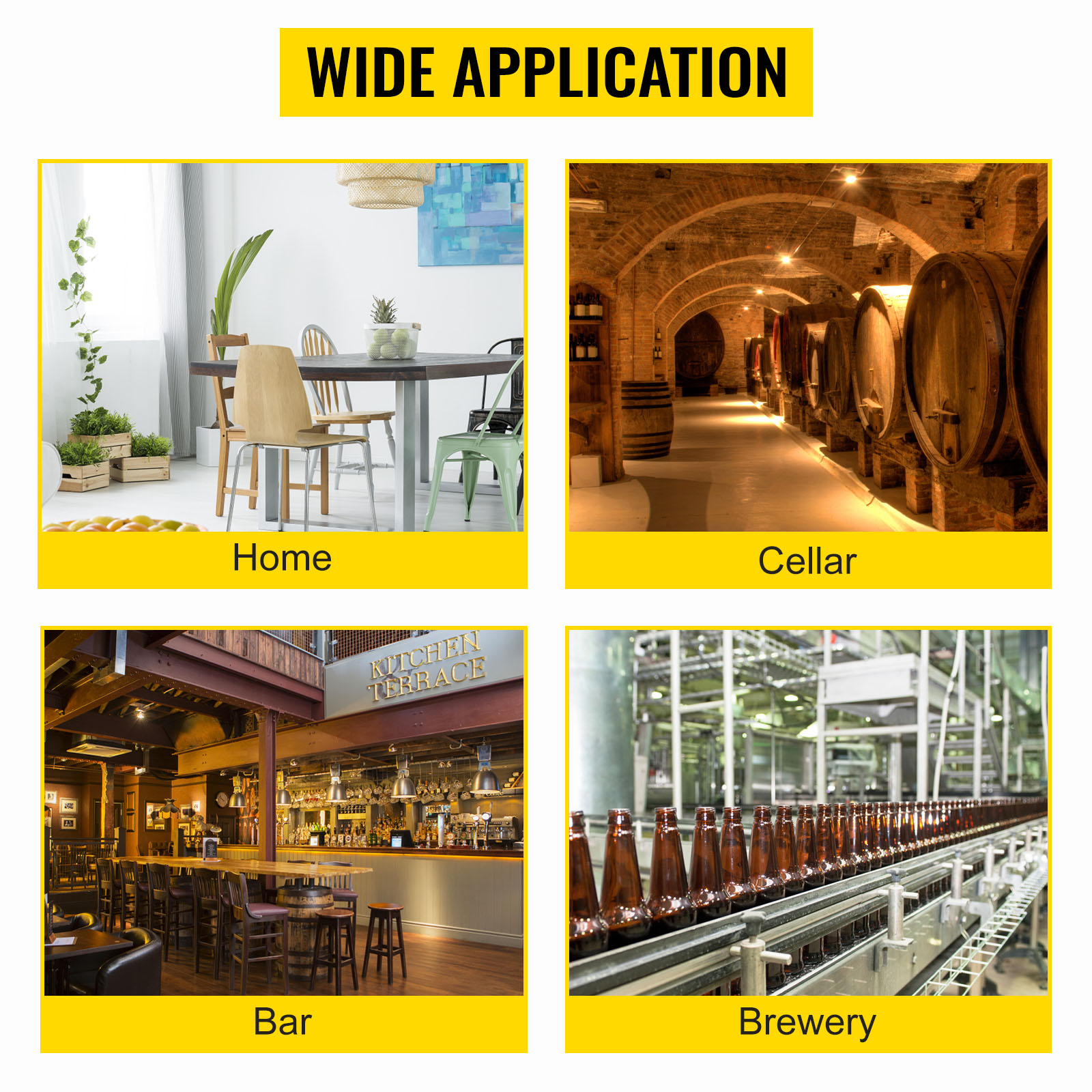 wide application of VEVOR magnetic brewing pump: home, cellar, bar, brewery