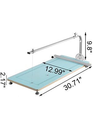 VEVOR foam cutter machine with measurements 30.71"x12.99"x8.6".