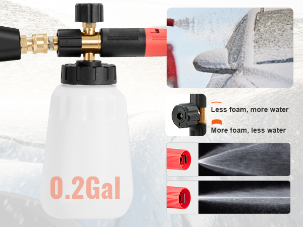 VEVOR pressure washer gun with secure trigger lock for precise spraying and less fatigue.