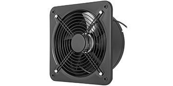black VEVOR ventilation extractor with protective grill and square mounting frame.
