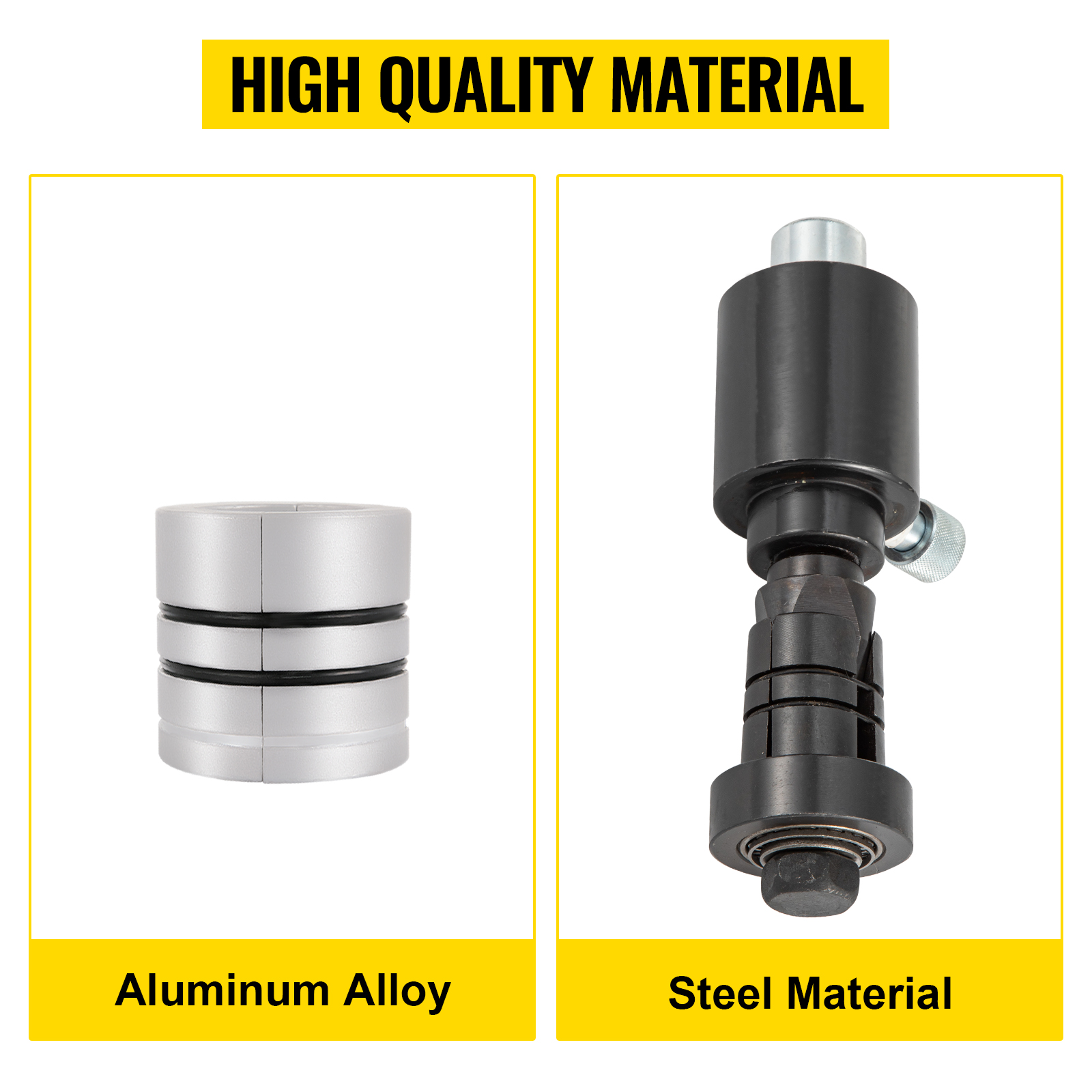 high-quality aluminum alloy and steel materials of VEVOR hydraulic exhaust pipe expander.
