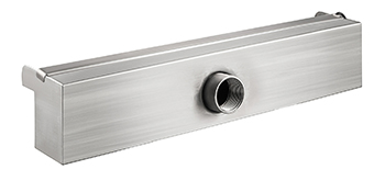 VEVOR pool fountain led waterfall in stainless steel with central water outlet.