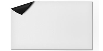 white VEVOR dance floor with one corner flipped to reveal black underside.