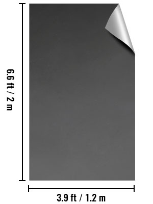 VEVOR dance floor, 6.6 ft by 3.9 ft roll, shown with dimensions.