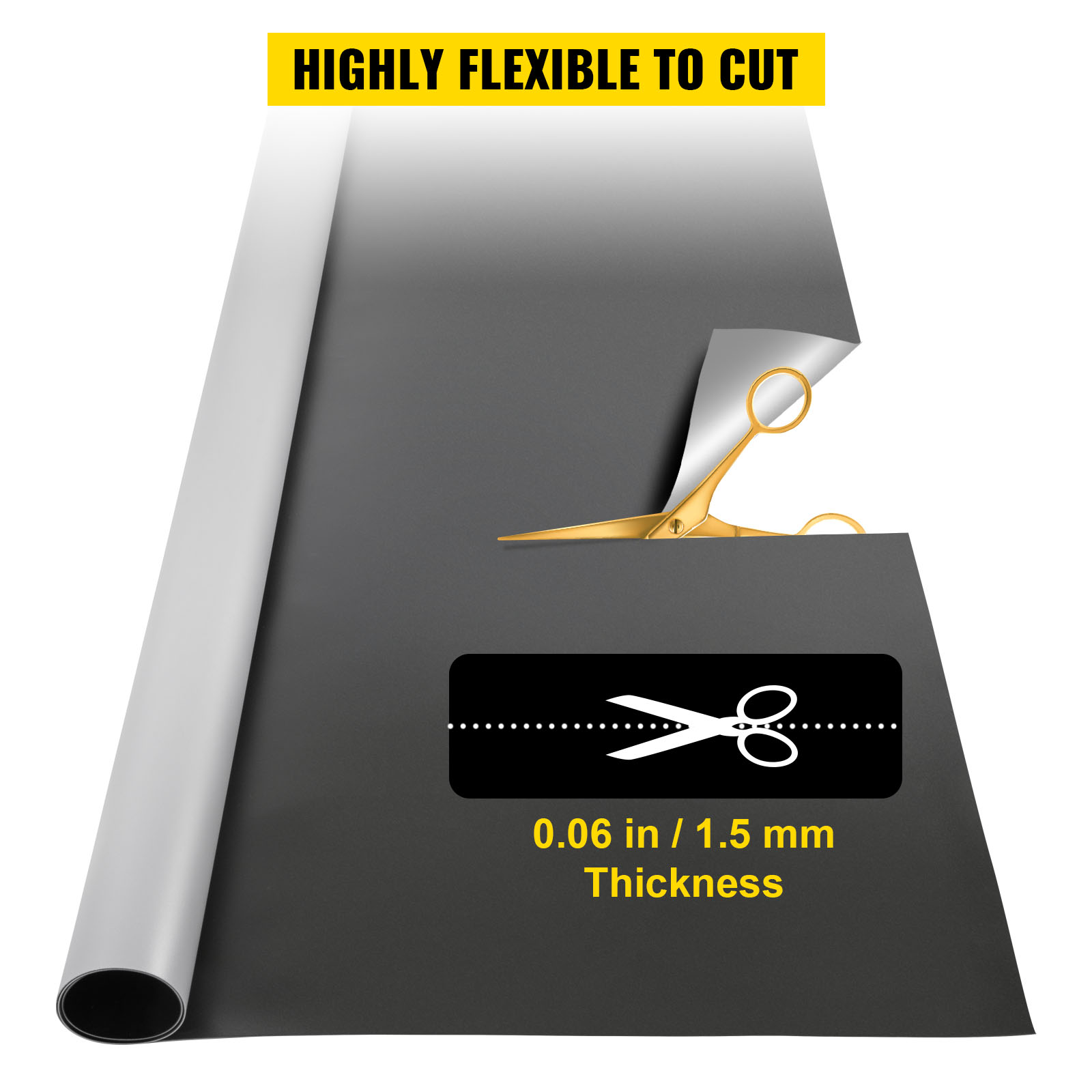 VEVOR dance floor - highly flexible, easy to cut, 0.06 in thickness