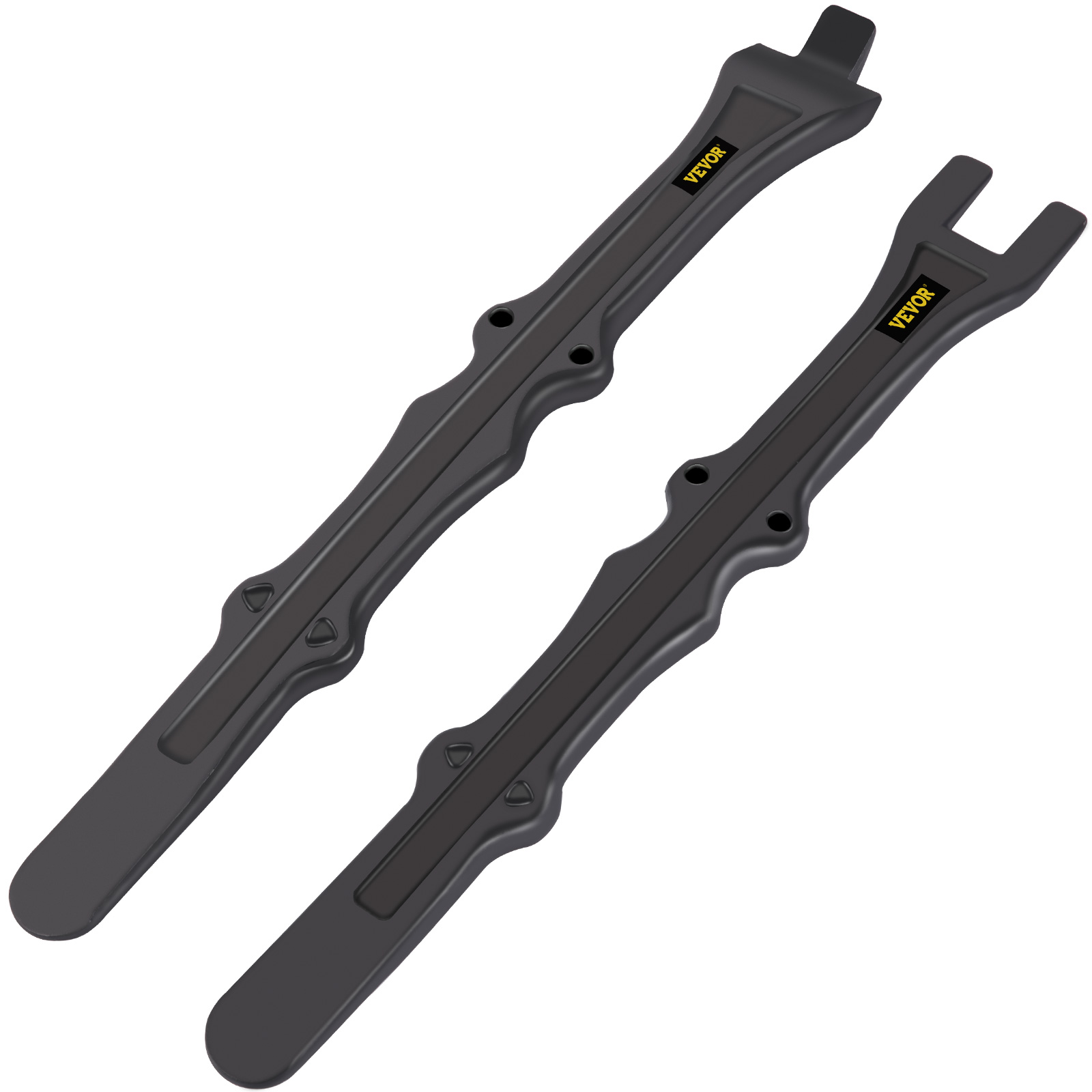 black VEVOR tire iron set with ergonomic handles, featuring two distinct ends.