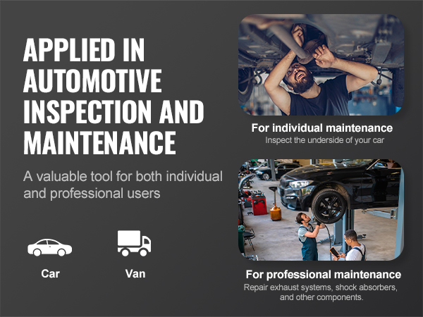 automotive maintenance with VEVOR underhoist support stand for cars and vans. ideal for individual and professional use.
