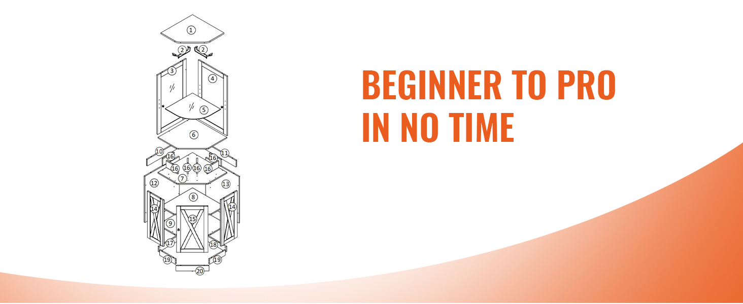 assembly diagram of VEVOR industrial bar cabinet with text