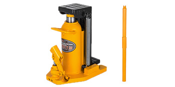 yellow VEVOR toe jack lift with detachable handle.
