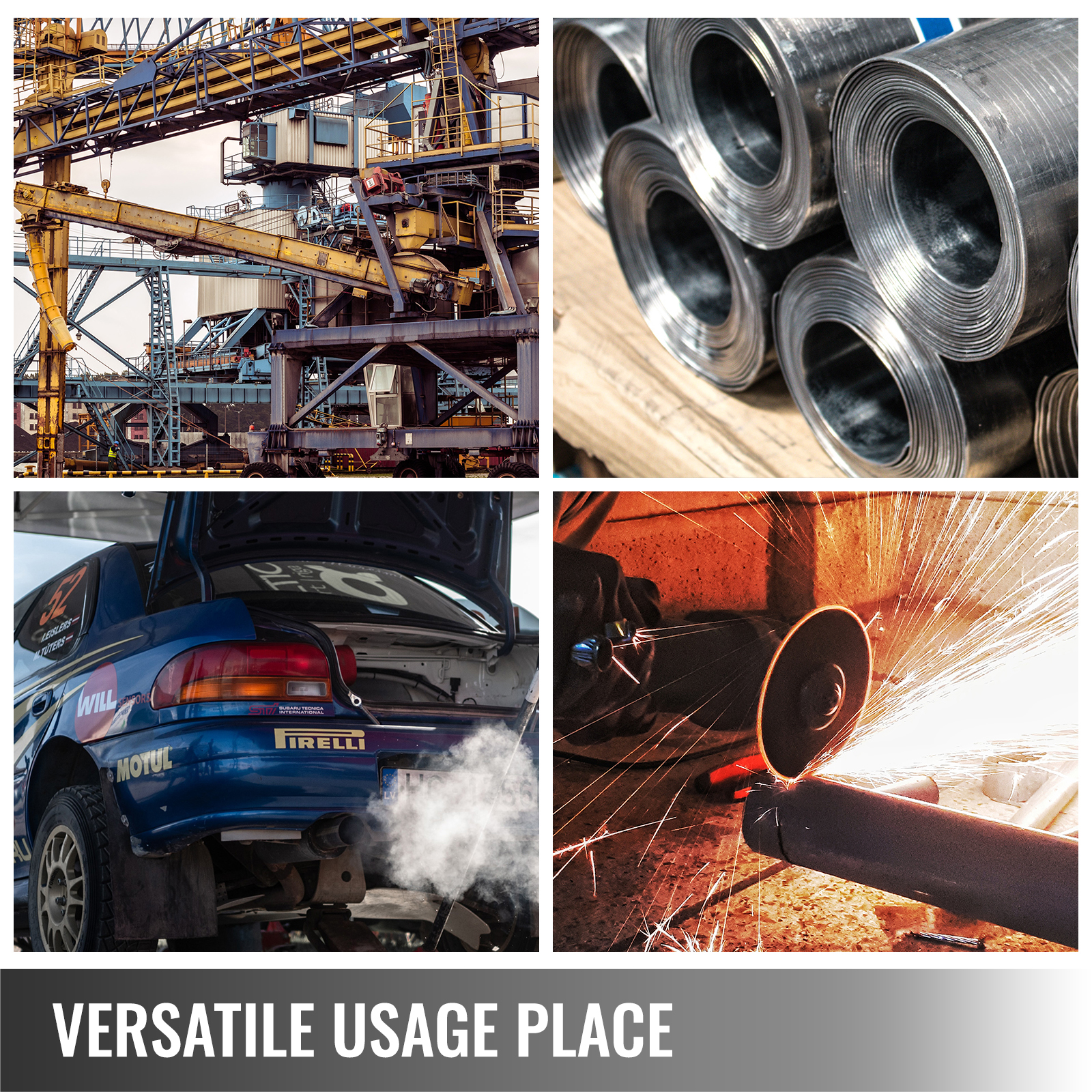 industrial and automotive applications of the VEVOR hydraulic cylinder jack.