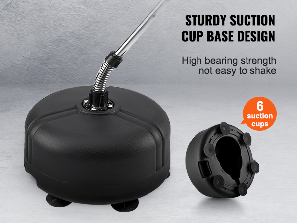 VEVOR punching bag base with sturdy suction cups for high bearing strength and stability.
