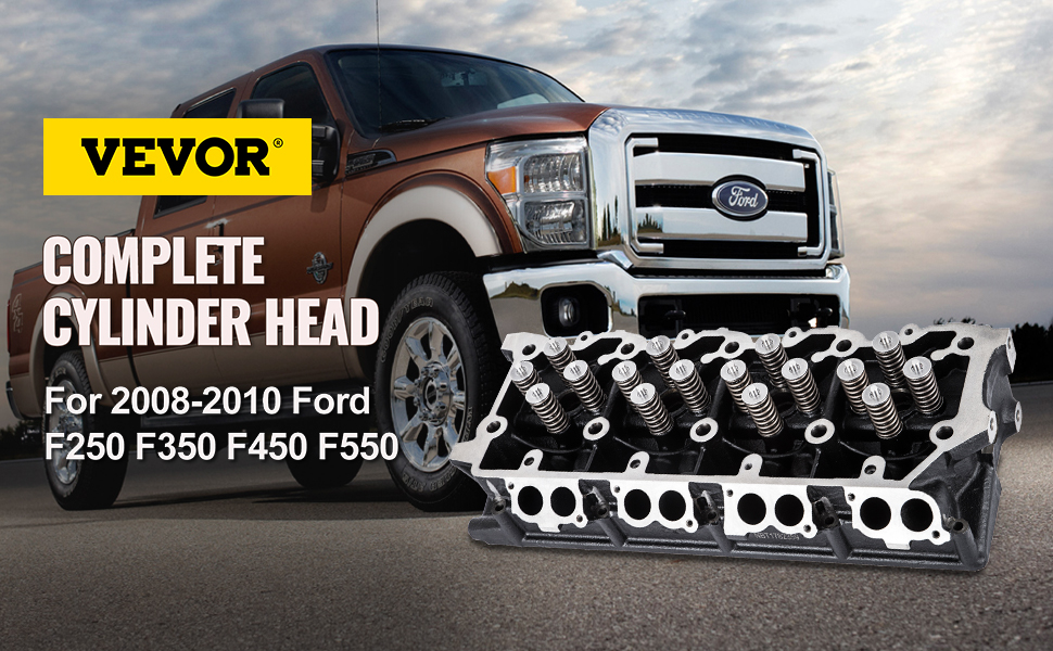 VEVOR cylinder head assembly for 2008-2010 ford f250 f350 f450 f550 trucks.