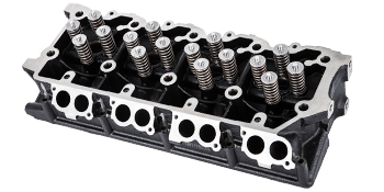 VEVOR cylinder head assembly with valves and springs, detailed top view.