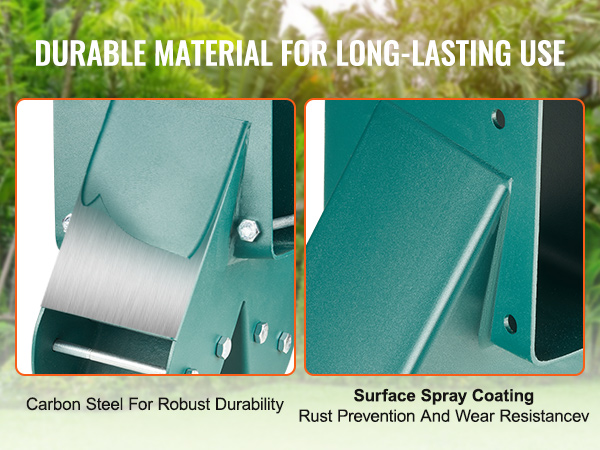 durable VEVOR swing set brackets with carbon steel for robustness and surface spray coating for rust resistance.