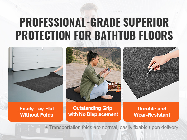 VEVOR hot tub mat provides professional-grade protection, easy to lay flat, with outstanding grip and durability.