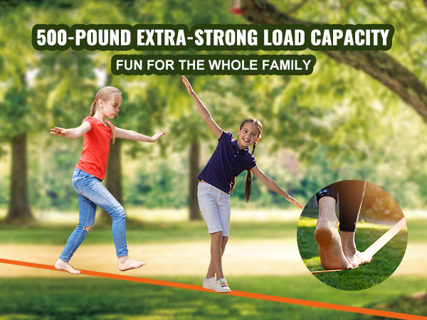 VEVOR ninja warrior obstacle course with 500-pound load capacity, fun for the whole family.