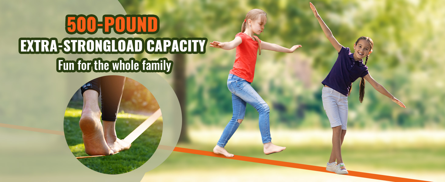 VEVOR ninja warrior obstacle course with 500-pound load capacity, fun for the whole family.