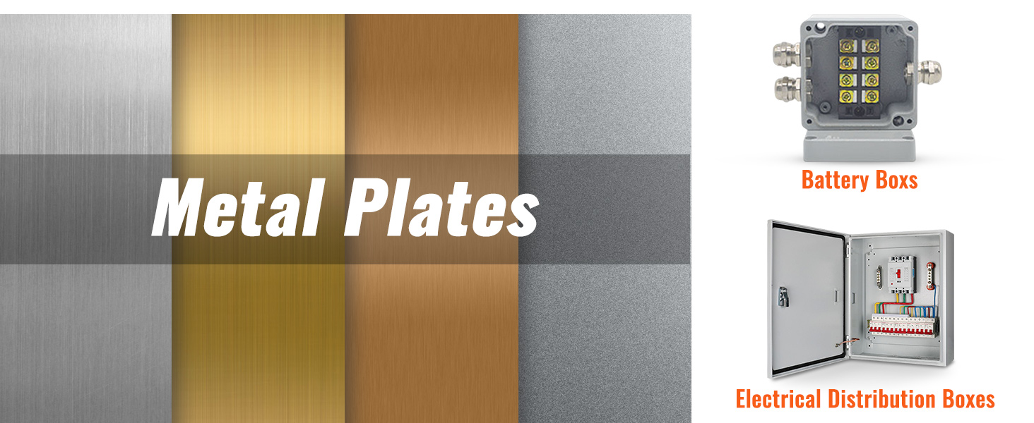 metal plates for battery boxes and electrical distribution boxes. ideal for VEVOR hydraulic knockout punch kit.