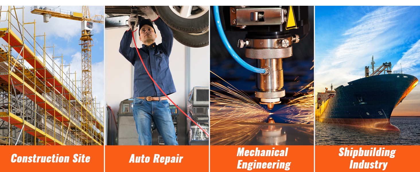 construction site, auto repair, mechanical engineering, and shipbuilding industry with VEVOR hydraulic knockout punch kit.