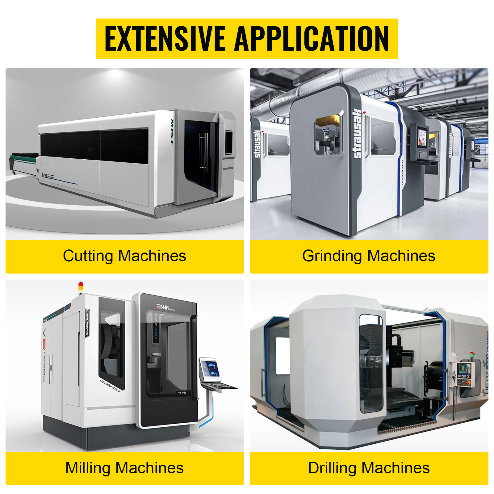 extensive application of VEVOR linear rail cnc kit in cutting, grinding, milling, drilling.