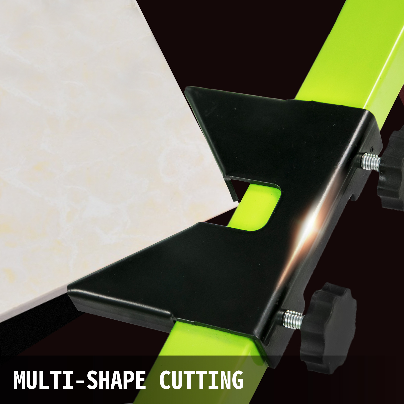 VEVOR tile cutter enabling multi-shape tile cutting with precision.