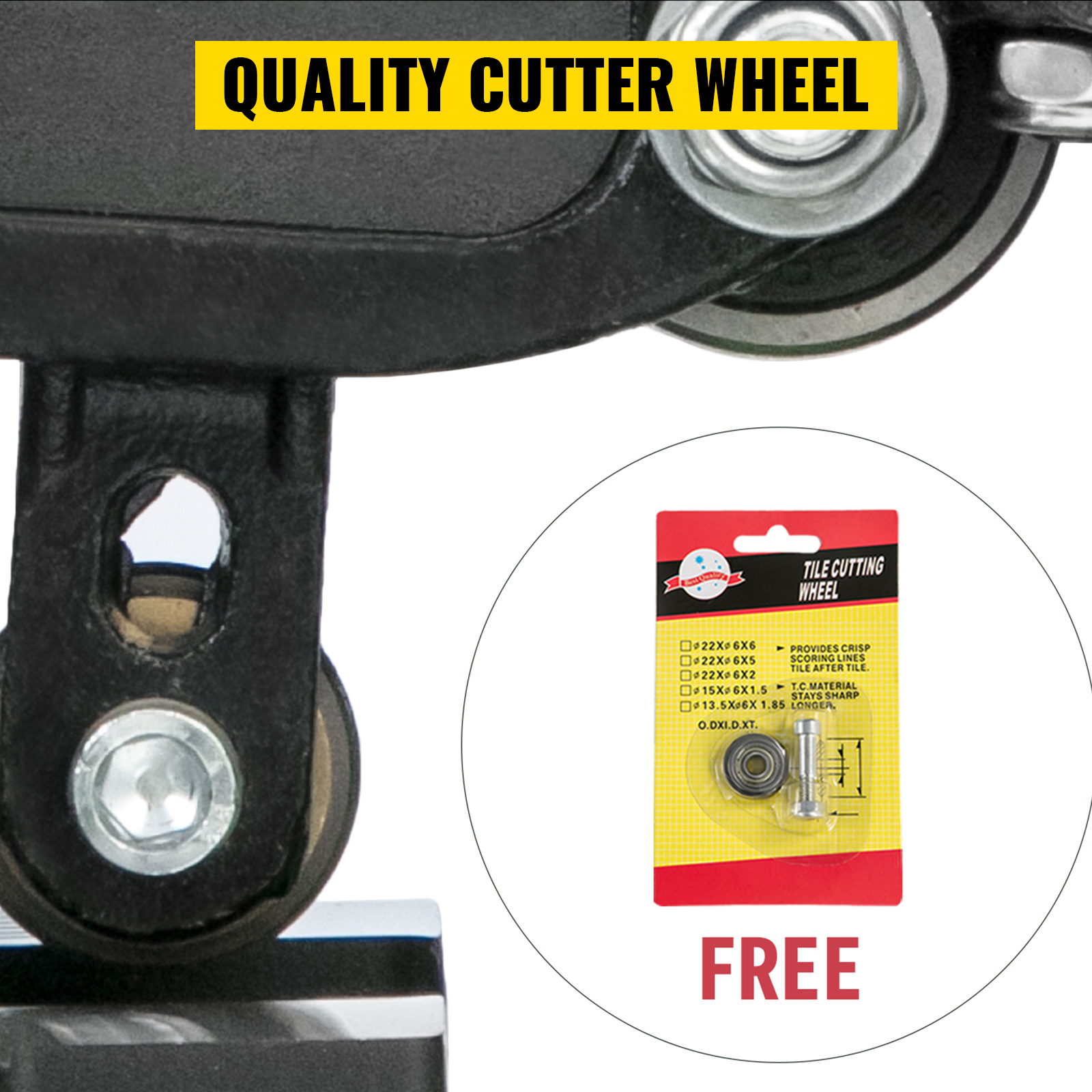 quality cutter wheel for VEVOR tile cutter with free replacement tile cutting wheel.