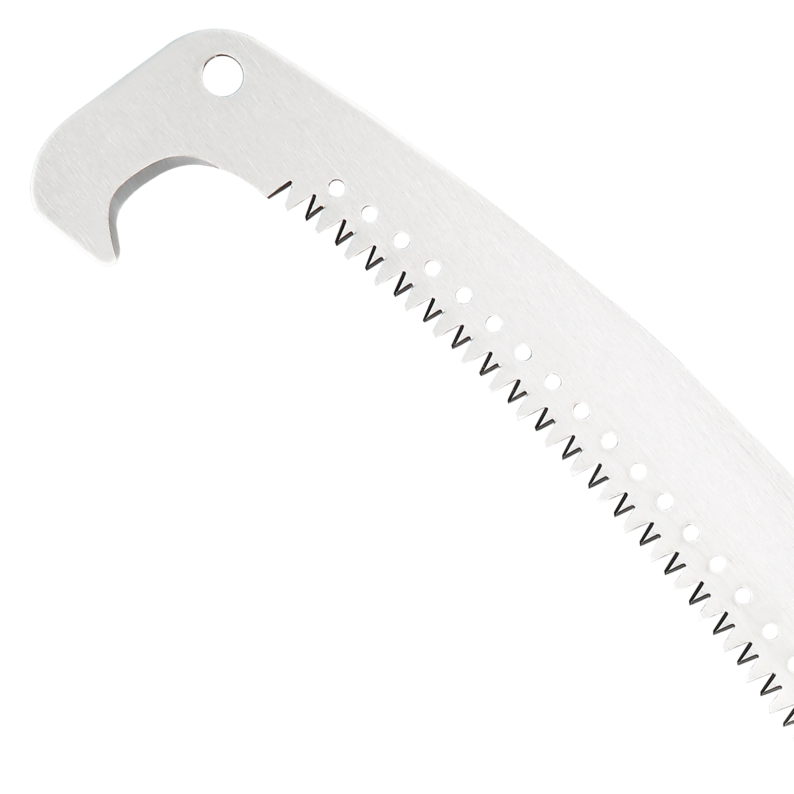 VEVOR manual pole saw blade with sharp teeth and hook tip for efficient pruning.
