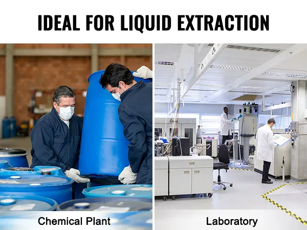 ideal for liquid extraction in chemical plants and laboratories with VEVOR drum pump.