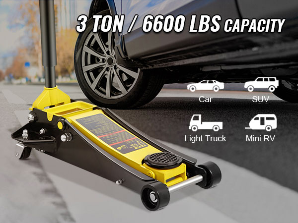 VEVOR grindų lizdas su 3 tonų talpos kėlimo automobilių, visureigių, lengvųjų sunkvežimių, ir mini rv.