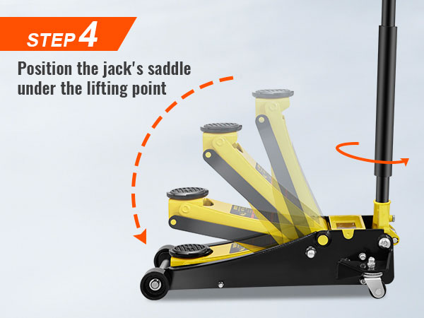 4 žingsnis: pasukti rankenėlę prieš laikrodžio rodyklę, kad sumažintumėte VEVOR grindų lizdas.