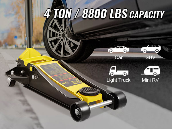 VEVOR grindų lizdas 4 tonų talpos šalia automobilio, suderinama su visureigių, lengvųjų sunkvežimių, mini rv.