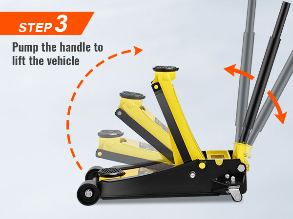 3 žingsnis: siurblio rankena liftas, transporto priemonės, naudojant VEVOR grindų lizdas.