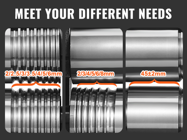 VEVOR jewelry rolling mill for square wire, half round, and sheet width up to 45mm.