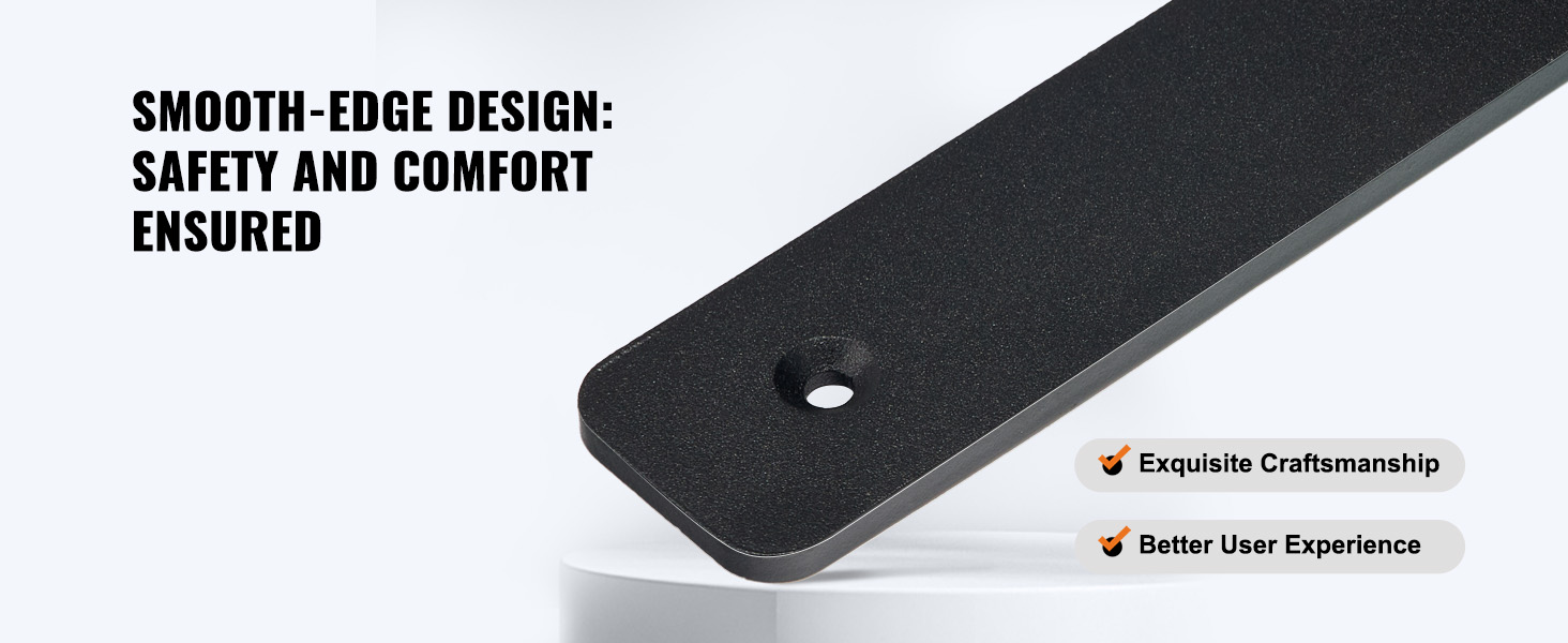 VEVOR shelf brackets with smooth-edge design for safety, exquisite craftsmanship, and better user experience.