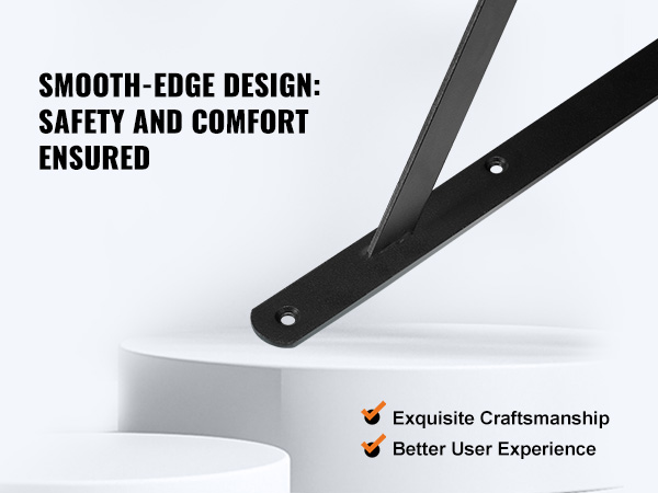 smooth-edge VEVOR shelf bracket ensuring safety and comfort with exquisite craftsmanship.
