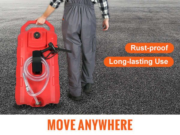 VEVOR red wheeled container on diverse terrains, showcasing its versatility and durability.